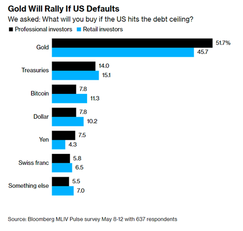 Gold Will Rally if US Defaults